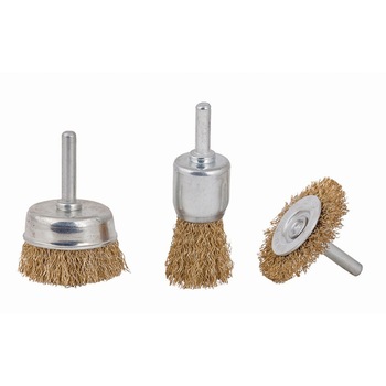 Set 3 perii de sarma pentru bormasina, Raider 177101 Set 3 perii de sarma pentru bormasina, Raider 177101