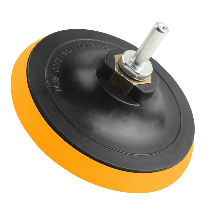 Suport cu velcro TOLSEN 125 mm, Material PP + EVA, Pentru indepartare material, Usor de utilizat si durabil, Ideal pentru aplicatii casnice si profesionale