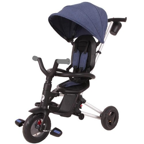 Tricicleta QPlay Ultrapliabila Nova Air, Albastru Inchis