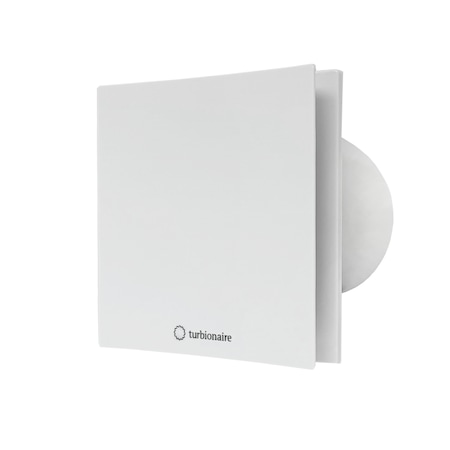 Ventilator baie Turbionaire ARTE 100 SW, clapeta antiretur, aspiratie perimetrala, IPX4, 100 mm, Alb