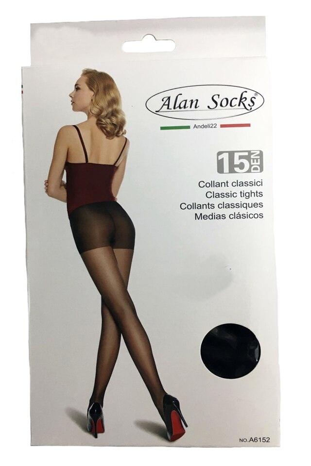 Ciorapi pantalon,model simplu,15 DEN,D&J Exclussive, Negru