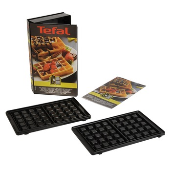 Set 2 placi pentru vafe, nr 4, Tefal Snack Collection+ Carte de retete Set 2 placi pentru vafe, nr 4, Tefal Snack Collection+ Carte de retete