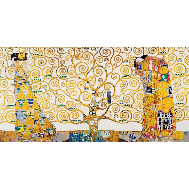 Vászonkép, Feszítőkeret, Dekoráció, Klimt, Életfa, 50x100cm