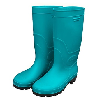 Cizme cauciuc Total, marimea 43, inaltime 39 cm, impermeabile, Turcoaz Cizme cauciuc Total, marimea 43, inaltime 39 cm, impermeabile, Turcoaz