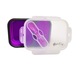 Caserola pliabila silicon Clip&Close cu lingura furculita, Style4Cosy, lungime 21,5 cm, Purple
