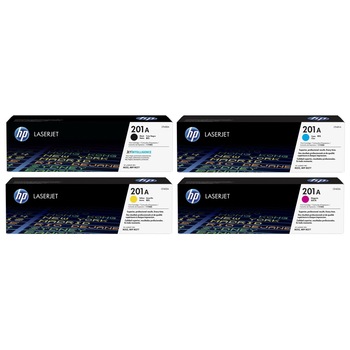 Pachet cartuse toner HP original (201A) CF400A negru CF401A cyan CF402A galben CF403A magenta 5700 pagini Pachet cartuse toner HP original (201A) CF400A negru CF401A cyan CF402A galben CF403A magenta 5700 pagini