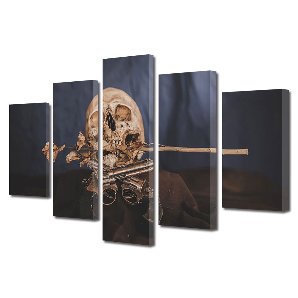 Set Tablouri Multicanvas 5 piese Colectia Ziua Indragostitilor, Dragobete, Valentine's Day, Ce ramane dupa iubire, Decoratiuni Moderne pentru Casa, 120 x 225 cm