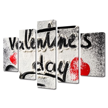 Set Tablouri Multicanvas 5 piese Colectia Ziua Indragostitilor, Dragobete, Valentine's Day, Ziua Indragostitilor in zapada, Decoratiuni Moderne pentru Casa, 120 x 225 cm Set Tablouri Multicanvas 5 piese Colectia Ziua Indragostitilor, Dragobete, Valentine's Day, Ziua Indragostitilor in zapada, Decoratiuni Moderne pentru Casa, 120 x 225 cm