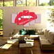 Set Tablouri Multicanvas 5 piese Colectia Ziua Indragostitilor, Dragobete, Valentine's Day, Buze muscate, Decoratiuni Moderne pentru Casa, 110 x 200 cm