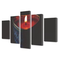 set tablouri multicanvas 5 piese colectia ziua indragostitilor dragobete valentines day lumanare aprinsa decoratiuni moderne pentru casa 60 x 100 cm imagen 31_0_
0