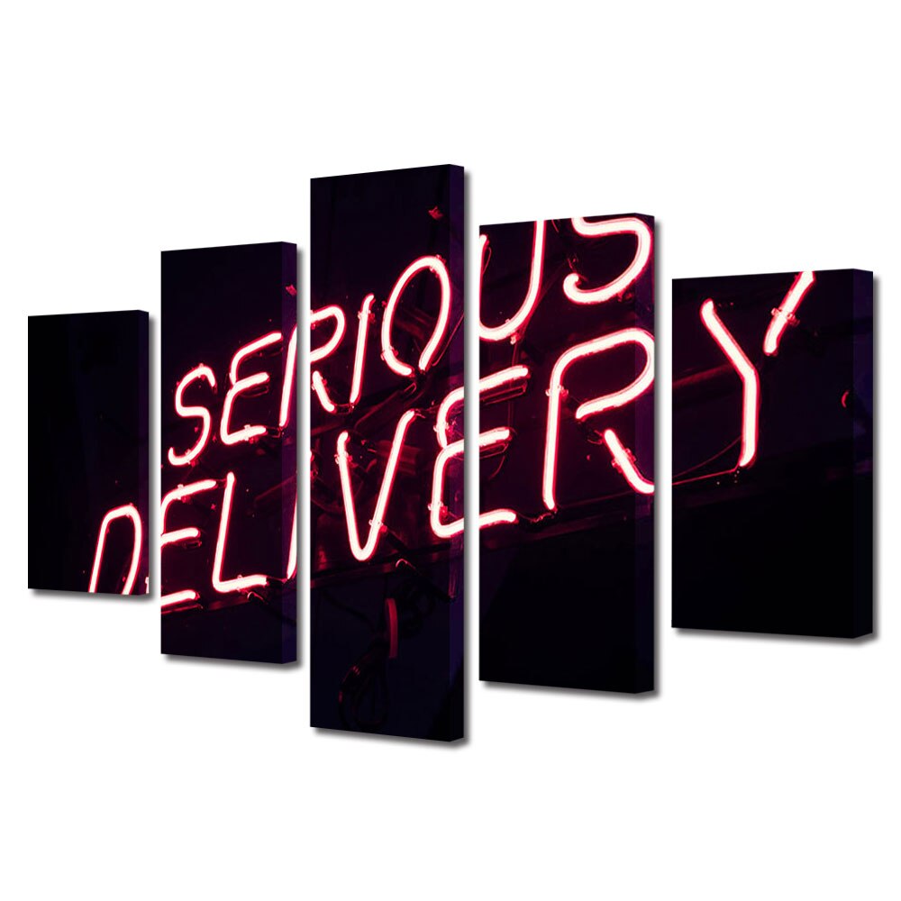 Set Tablouri Multicanvas 5 piese Colectia Ziua Indragostitilor, Dragobete, Valentine's Day, Intentii serioase, Decoratiuni Moderne pentru Casa, 120 x 225 cm