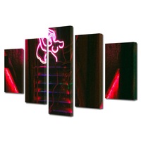 set tablouri multicanvas 5 piese colectia ziua indragostitilor dragobete valentines day scari spre placere decoratiuni moderne pentru casa 80 x 150 cm imagen 14_0_
0