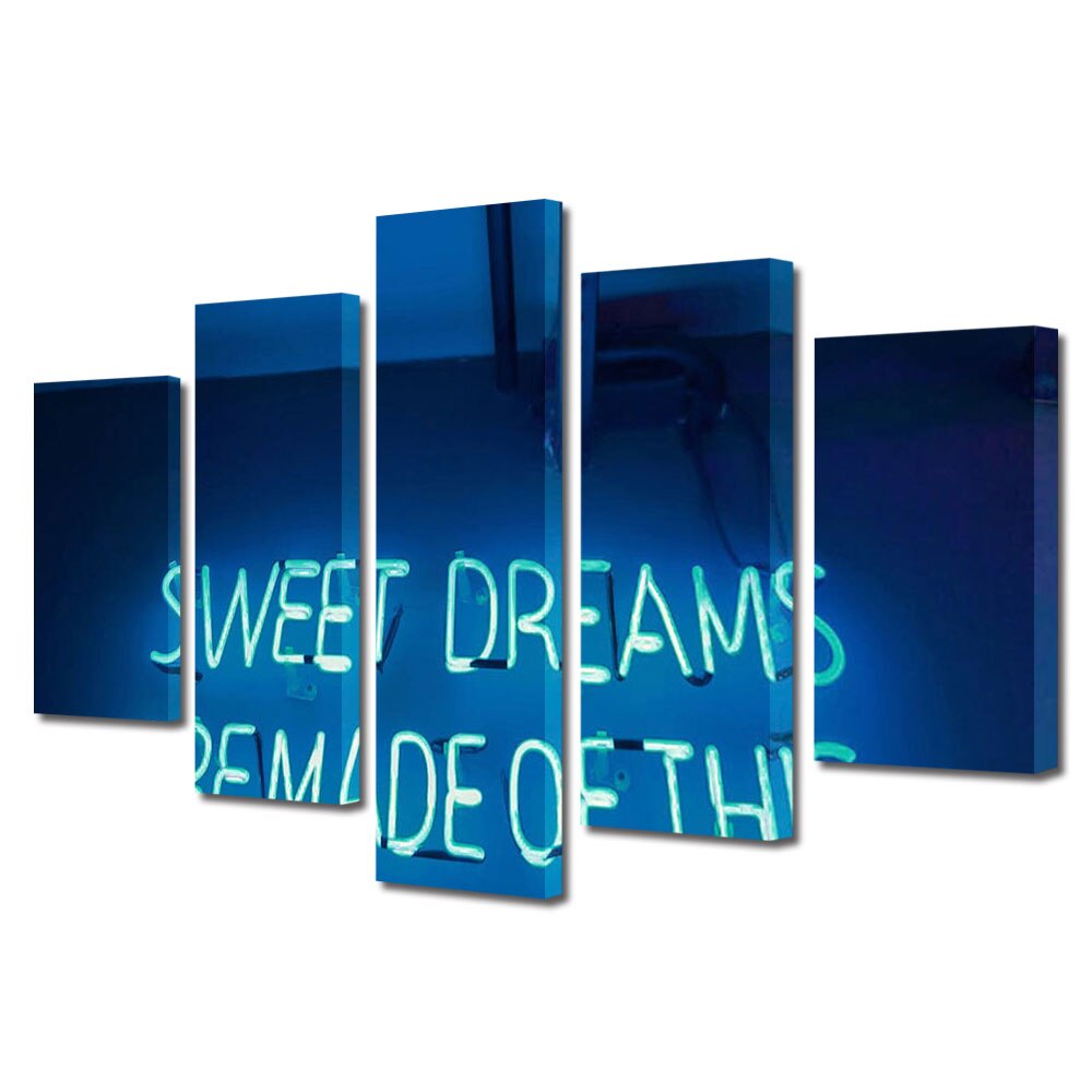 Set Tablouri Multicanvas 5 piese Colectia Ziua Indragostitilor, Dragobete, Valentine's Day, Vise pentru indragostiti, Decoratiuni Moderne pentru Casa, 120 x 225 cm