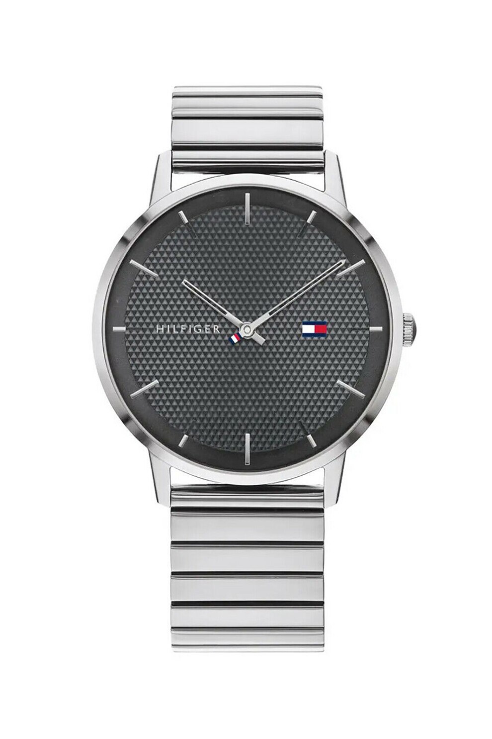 Tommy Hilfiger, Ceas cu bratara metalica James, Argintiu/Gri inchis