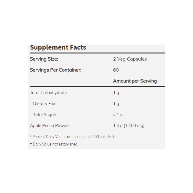 Supliment nutritiv Now, Pectina de mere 700mg, 120 Capsule eMAG.ro