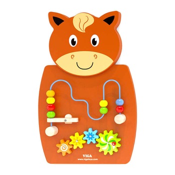 Jucarie logica montabil pe perete, calut, montabila, Viga Jucarie logica montabil pe perete, calut, montabila, Viga