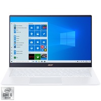 Laptop ultraportabil Acer Swift 5 SF514-54T cu procesor Intel® Core™ i5-1035G1 pana la 3.60 GHz Ice Lake, 14", Full HD, IPS, 8GB, 512GB SSD, Intel UHD Graphics, Windows 10 Home, Moonstone White