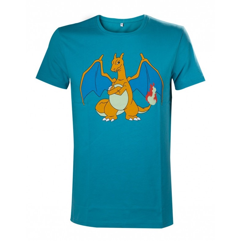 Tricou Pokemon Charizard Turquoise L