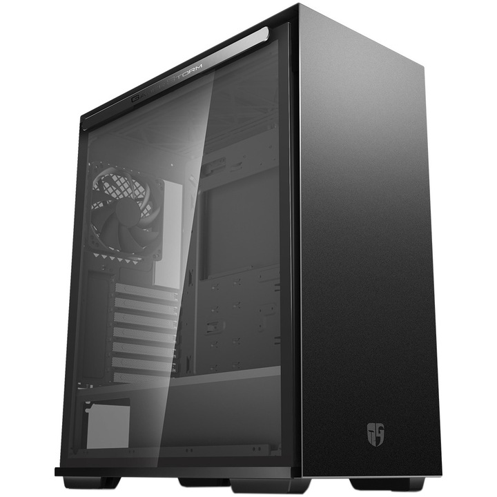 Deepcool Macube 310P Számítógépház, Middle Tower, ATX, Tápegység nélkül, Fekete