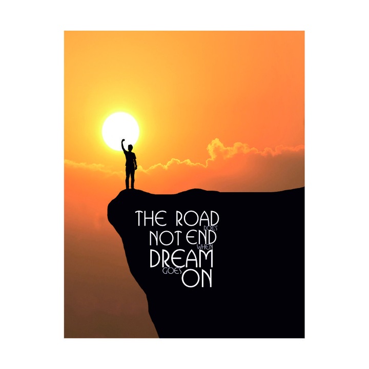 Caiet tip Bullet Journal "dream road", A5,puncte interior, PaperYork, 36 file