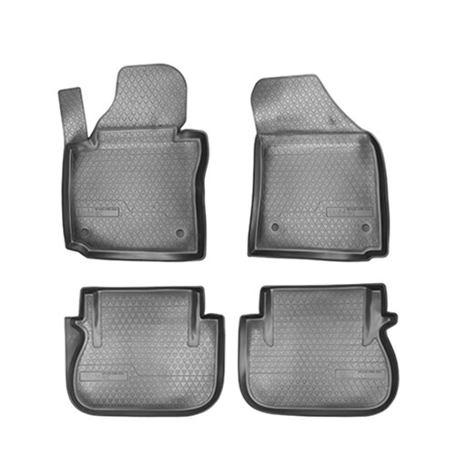 Set covorase auto cauciuc VagAuto pentru Volkswagen Caddy III (2004-2015), Volkswagen Caddy IV (2015) (2 portiere culisante) - 4 bucati