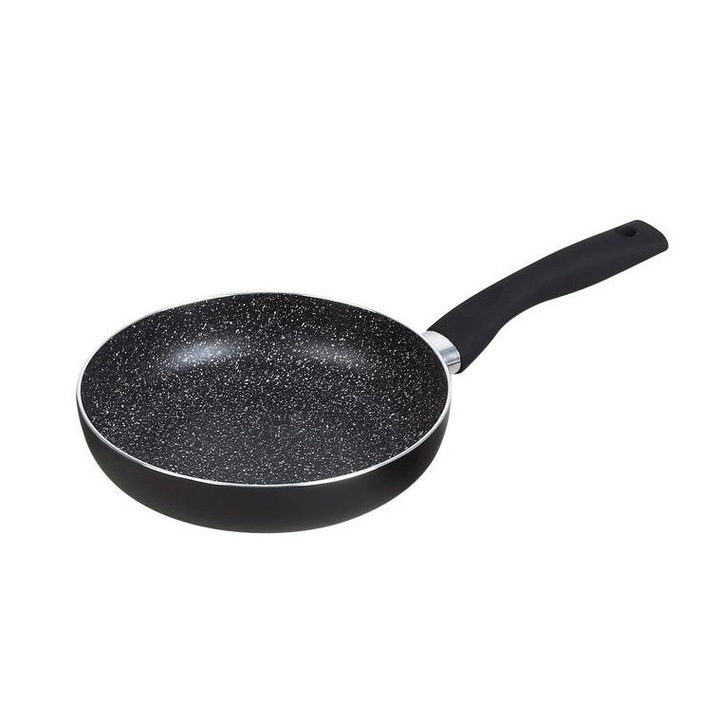Тиган kinghoff kh 3979, 20 см, мраморно покритие, черен