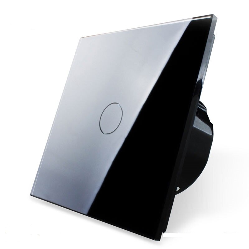 Intrerupator smart touch negru, eWeLink