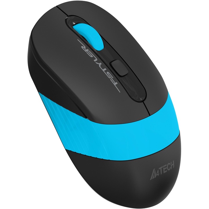 Оптична мишка A4tech FG10S Fstyler, безжична, безшумна, Син