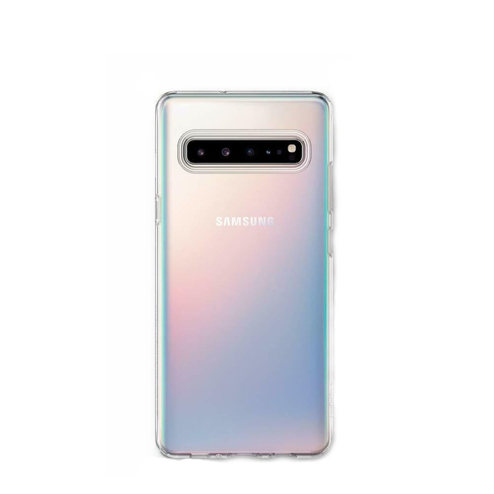 Кейс, съвместим с Samsung Galaxy S10 5G, тънък, кристално прозрачен силикон