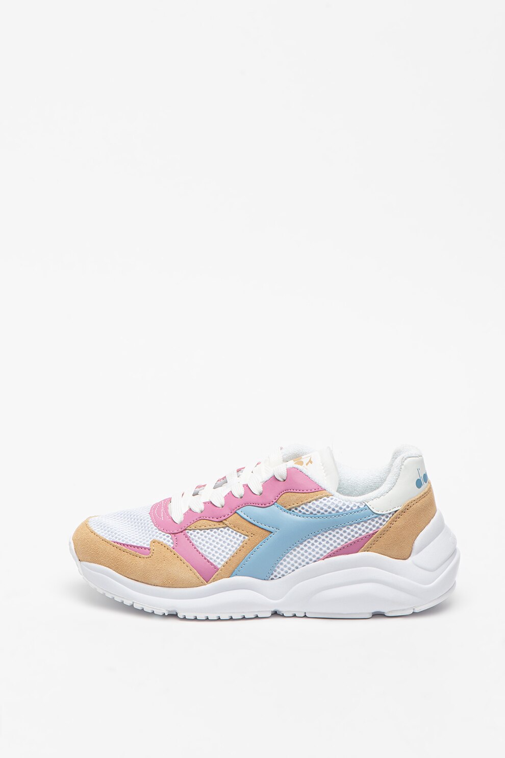 Diadora, Pantofi sport colorblock cu insertii de piele intoarsa Camaro 2D