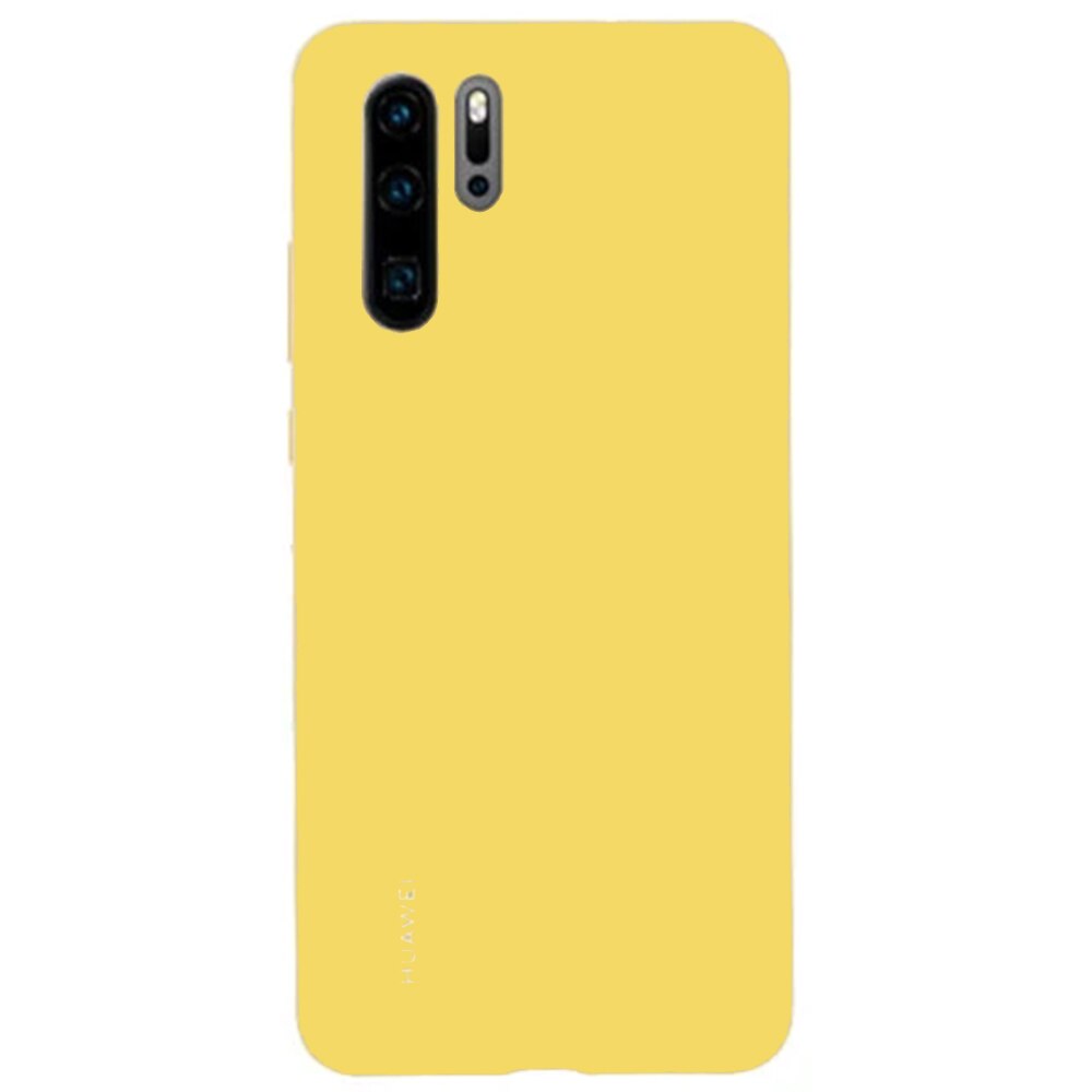 Husa Originala Huawei, Silicone Case pentru Huawei P30, Back Cover, Sunny Yellow