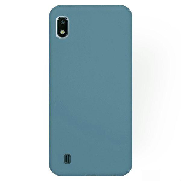 Husa silicon Samsung Galaxy A10, Grey Blue, Antisoc, TPU, Viceversa