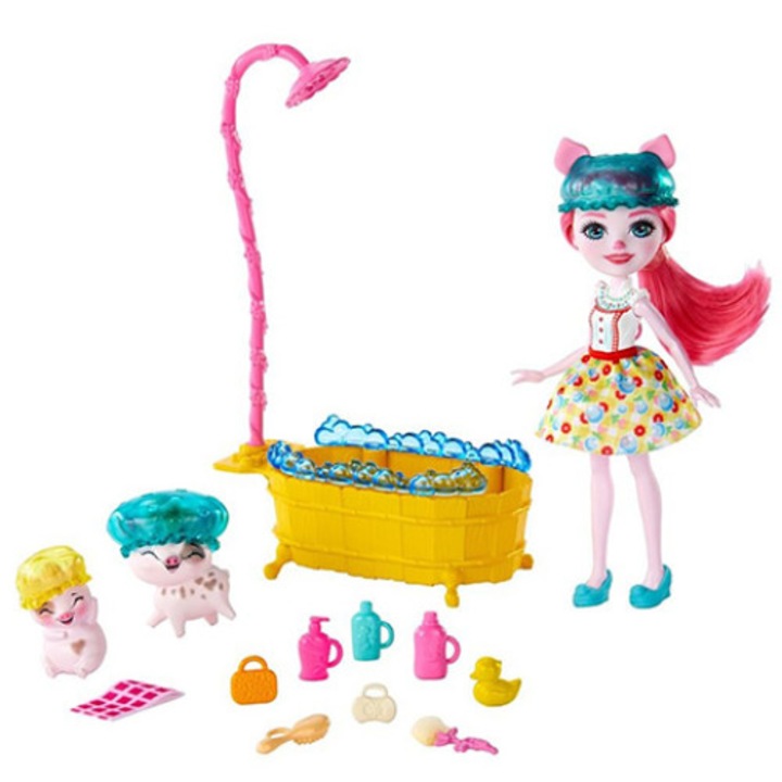 Set de joaca Petya Pig EnchanTimals - Baia purcelusilor