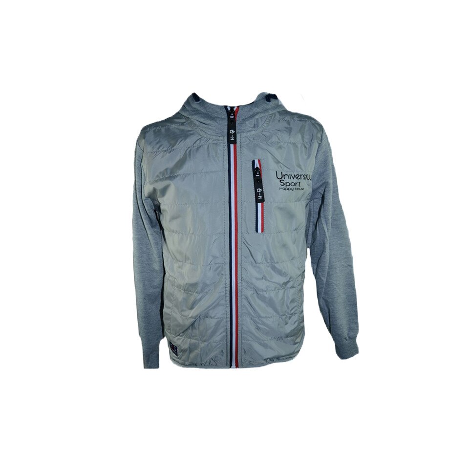 Hanorac cu maneca lunga baieti Happy House HB-1883G, Gri