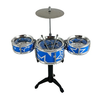 Set tobe pentru copii Jazz Drum albastre 46 cm inaltime Set tobe pentru copii Jazz Drum albastre 46 cm inaltime