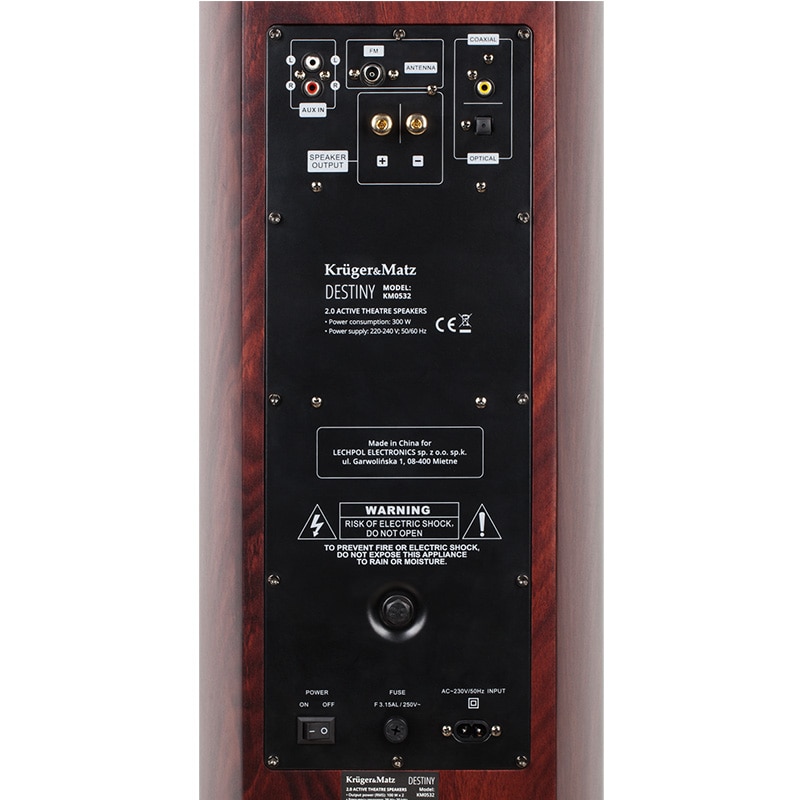 Sistem audio 2.0 activ Destiny Kruger Matz, 300 W, 4 Ohm