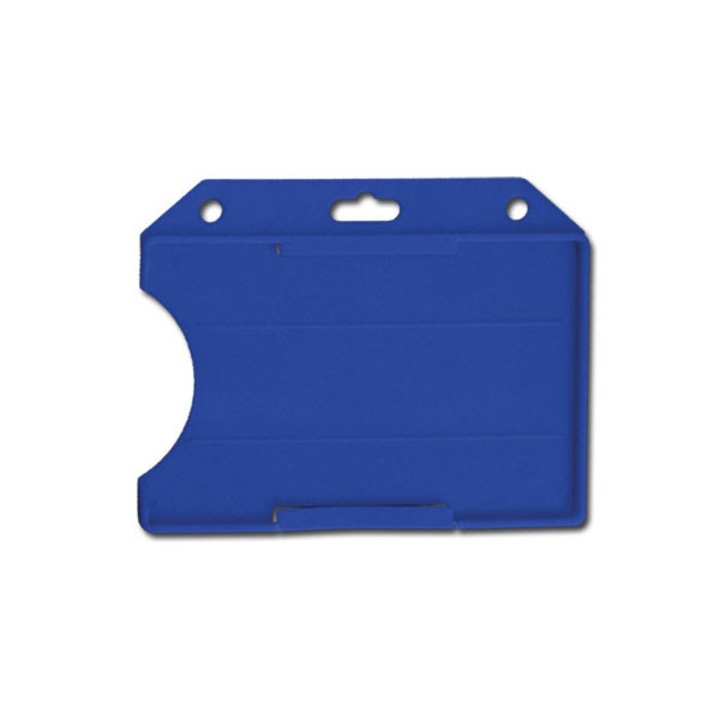 Set 50 suport rigid ecuson orizontal cu o fata libera, albastru