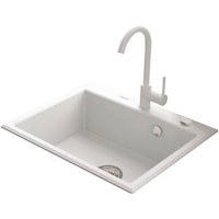 pachet chiuveta granit cu baterie kring compozit granit 600x520mm adancime 197mm montare pe blat alb imagen 6_0_
0