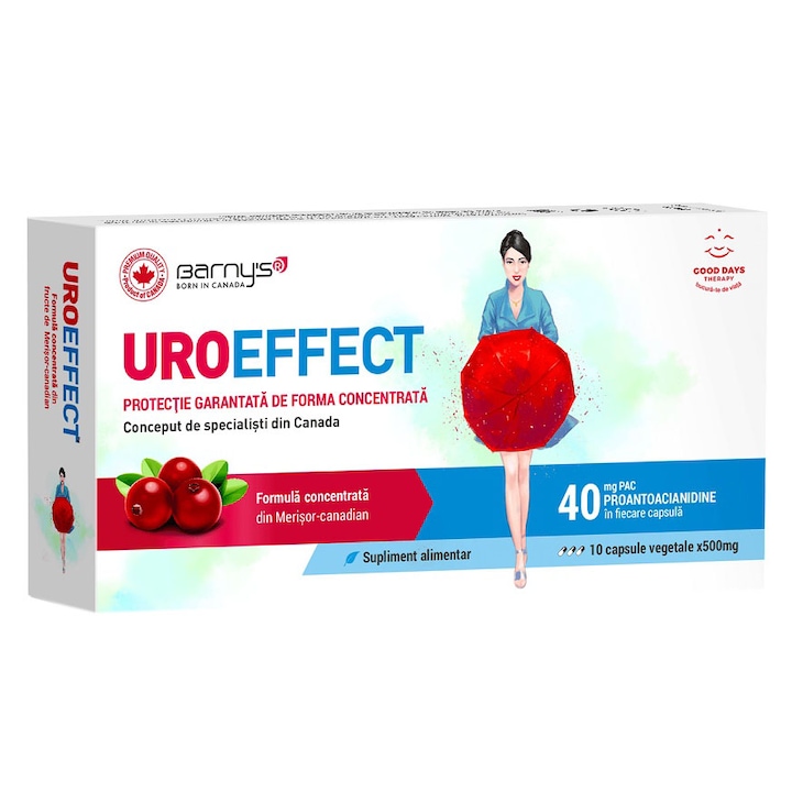 Supliment alimentar UroEffect™, Good Day Therapy, 10 capsule