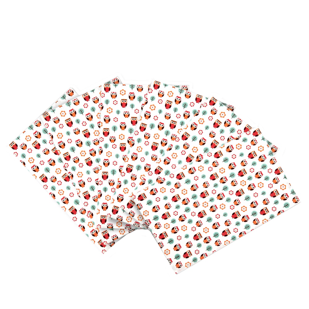 Set 6 prosoape de bucatarie Heinner, 45x70cm, model Bufnite