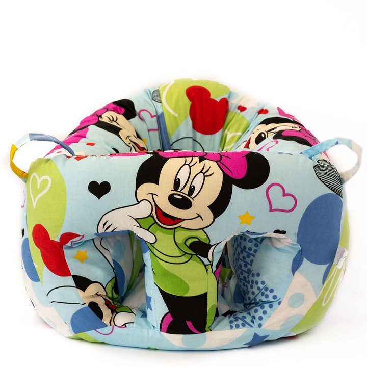 Fotoliu sezut Bebe cu Minny Mouse , XL, Material textil, multicolor