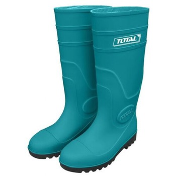 Cizme cauciuc Total, bombeu metalic de protectie, marimea 42, Verde Cizme cauciuc Total, bombeu metalic de protectie, marimea 42, Verde