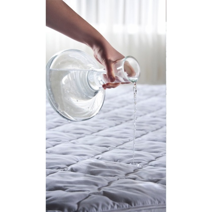 Vízálló ultrahangos steppelt matracvédő 100x200cm, Pucioasa, fehér
