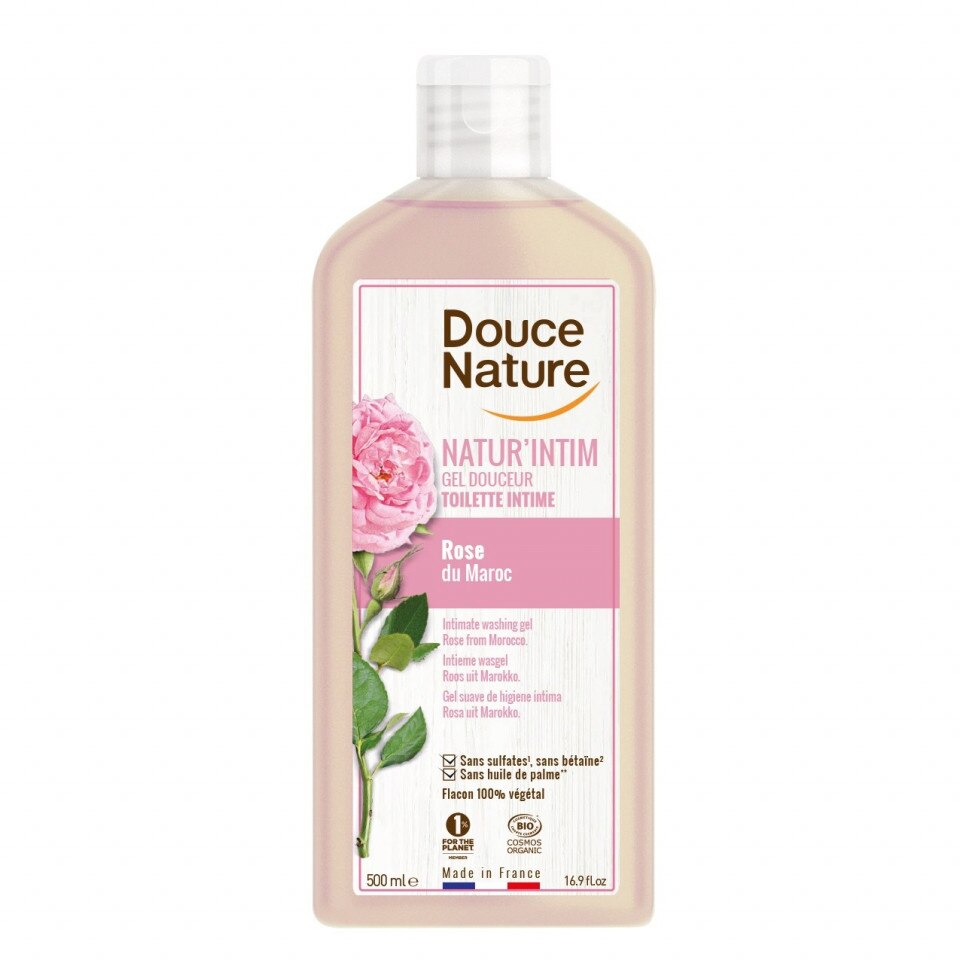 Gel intim calmant cu apa de trandafiri, Douce Nature, 500ml