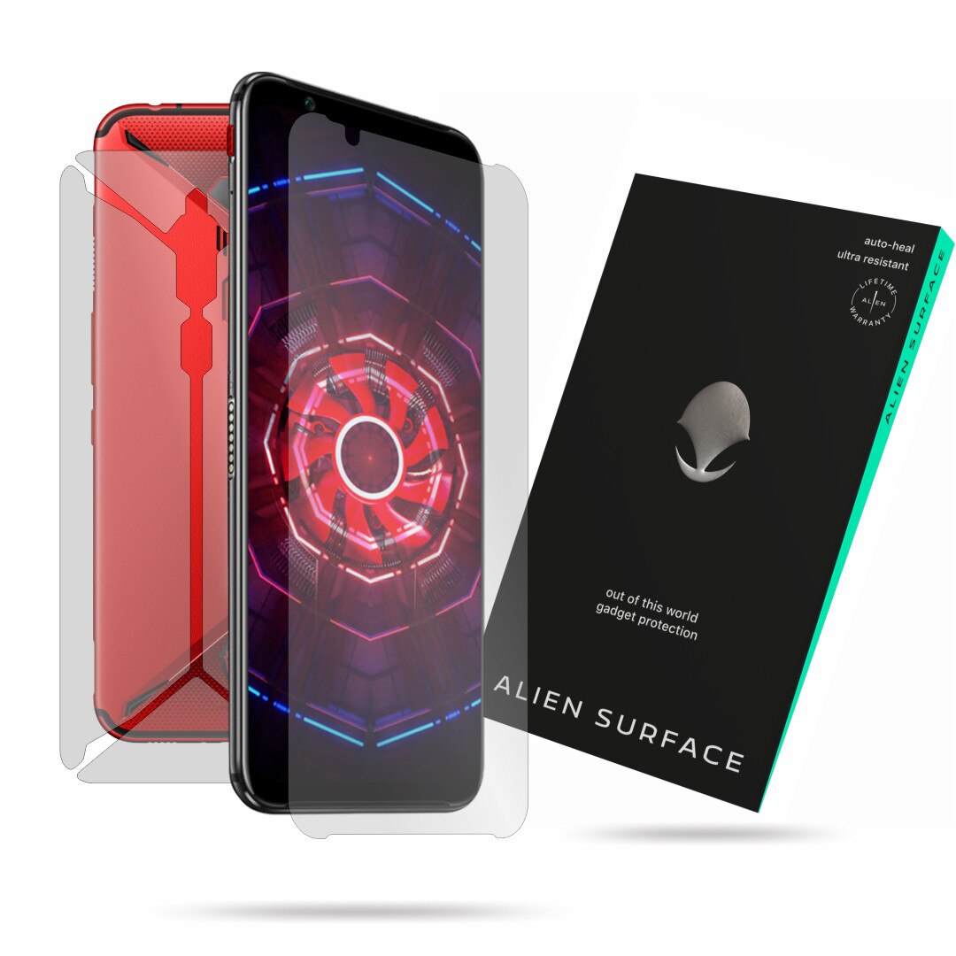 Folie Alien Surface, ZTE Nubia Red Magic 3, protectie ecran, spate