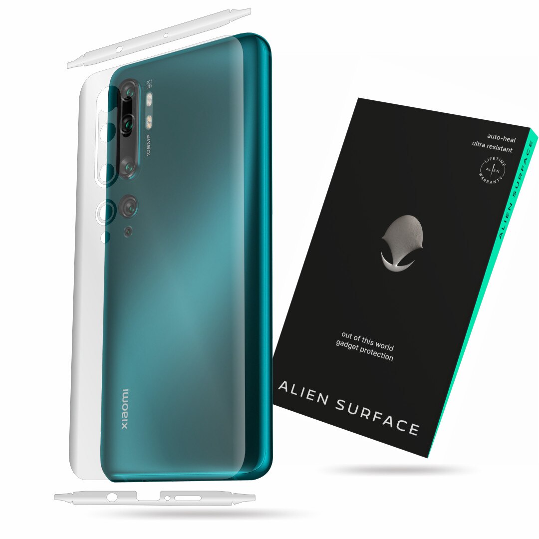 Folie Alien Surface, Xiaomi Mi Note 10 Pro, protectie spate, laterale