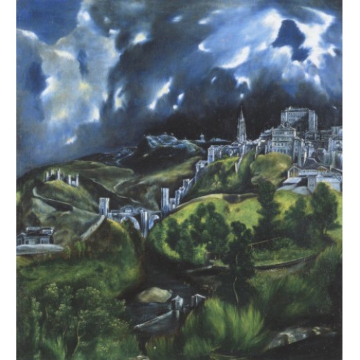 Poza canvas El Greco, Akros, Rama din lemn, 36x40 cm