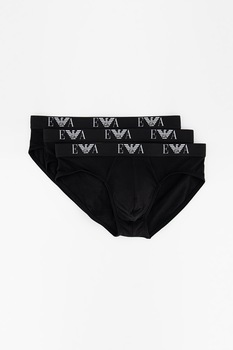 Emporio Armani Underwear, Set de chiloti - 3 perechi E, Negru Emporio Armani Underwear, Set de chiloti - 3 perechi E, Negru