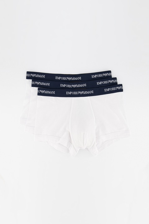 Emporio Armani Underwear, Set de boxeri - 3 perechi, Alb