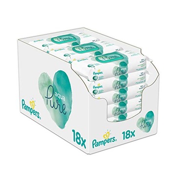 Servetele umede Pampers Sensitive Baby Aqua Pure , 18 pachete x 48, 864 bucati Servetele umede Pampers Sensitive Baby Aqua Pure , 18 pachete x 48, 864 bucati